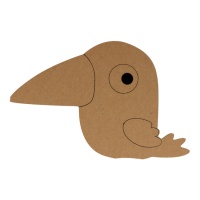 Silhouette de corbeau en MDF de 25 cm