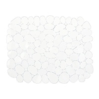 Tapis égouttoir transparent pour évier