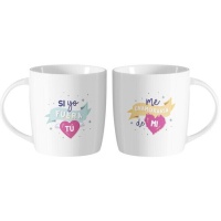 Tasse de 350 ml Si j'étais vous je tomberais amoureux de moi - 2 unités