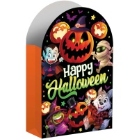 Sac pour friandises Happy Halloween de 16 x 11 cm - 6 unités