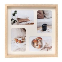 Cadre photo Love Natural pour 4 photos de 10 x 15 cm - DCasa