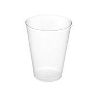 Verres de 480 ml en plastique transparent large - 4 unités