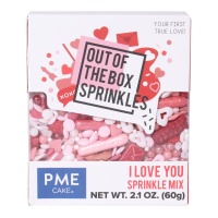 Sprinkles de I Love You de 60 gr - PME