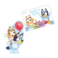 Invitations de Bluey - 8 unités