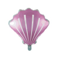 Ballon coquillage rose de 51 cm