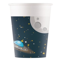 Verres de l'espace extérieur galaxie de 200 ml - 8 unités