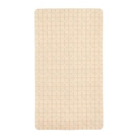 Tapis de douche antidérapant de 67,7 x 38,5 cm à carreaux beige