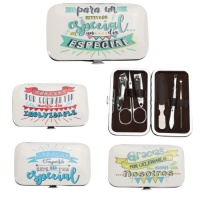 Set de manucure avec phrases assorties - 1 pc.