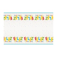 Nappe Joyeux Anniversaire de 1,37 x 2,13 m