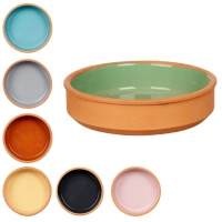 Casserole en terre cuite colorée de 16 cm - 4 unités