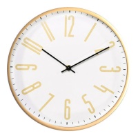 Horloge murale dorée de 30 cm - DCasa