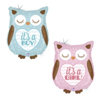 Ballon hibou avec message 66 cm - Enregistrez