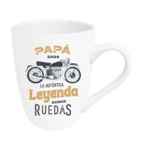 Tasse de 350 ml de Papa légende sur roues