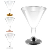 Verre de 180 ml en plastique couleurs cocktail - 3 unités