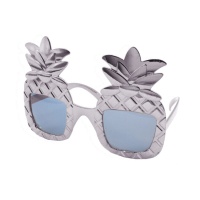 Lunettes de soleil ananas argentées