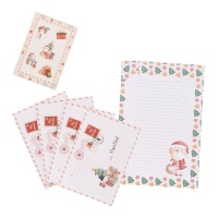 Cartes avec enveloppe pour le Père Noël