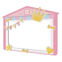 Cadre pour photocall de maison de princesse de 80 x 60 cm