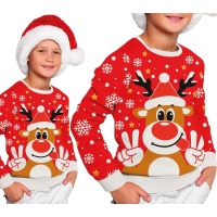 Pull de Noël pour enfant avec renne