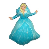 Ballon Princess des Neiges blonde de 90 x 62 cm - Conver Party