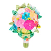 Ballon bouquet de fleurs de 59 x 78 cm