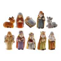 Figurines assorties pour le gâteau de la nativité de 3 à 3,5 cm - Dekora - 100 unités