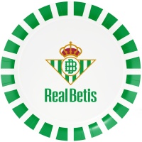 Assiettes du Real Betis Balompié de 23 cm - 8 unités