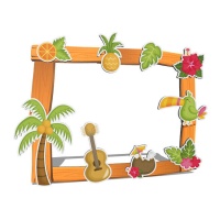 Cadre pour photobooth Tropical de 80 x 60 cm