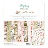 Kit de papiers scrapbooking de City of Love - Mintay Papers - 12 feuilles