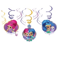 Pendentifs décoratifs de Shimmer and Shine - 6 unités