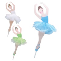 Topper pour gâteau de danseuse avec tutu - 1 unité