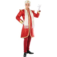 Costume indien Bollywood rouge pour homme