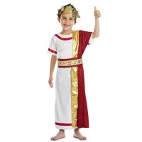 Costume de sénateur romain pour enfant