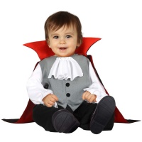 Déguisement de vampire avec gilet gris pour bébé