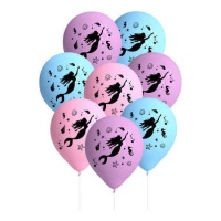 Ballons en latex de Sirène de 27 cm - 8 unités