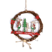 Pendentif de couronne de Noël 