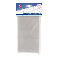 Sac transparent pour confiseries de 25 x 12 cm - 30 unités