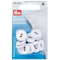 Boutons en lin lavables de 1,7 cm - Prym - 16 unités